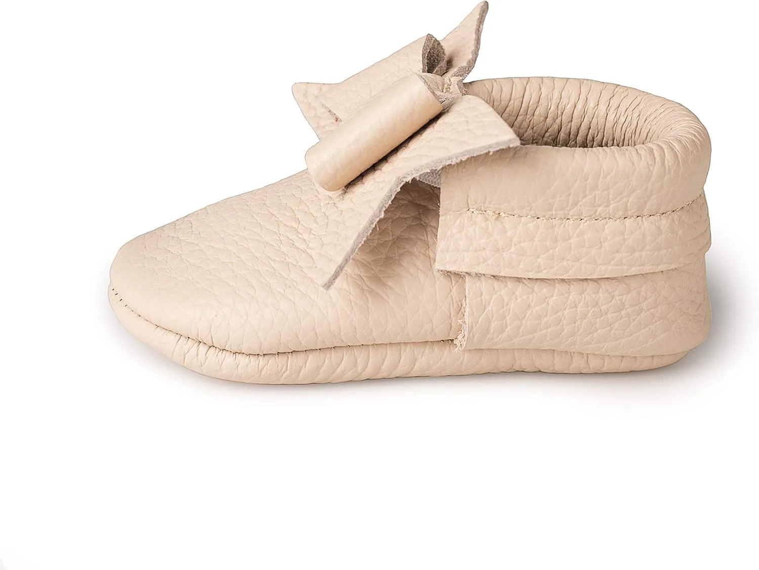 Baby Girl Shoes Moccasins with Bow (Italian Leather) Soft Sole for Girls | Crib, Infants, Babies, Toddlere, Newborn, Walking