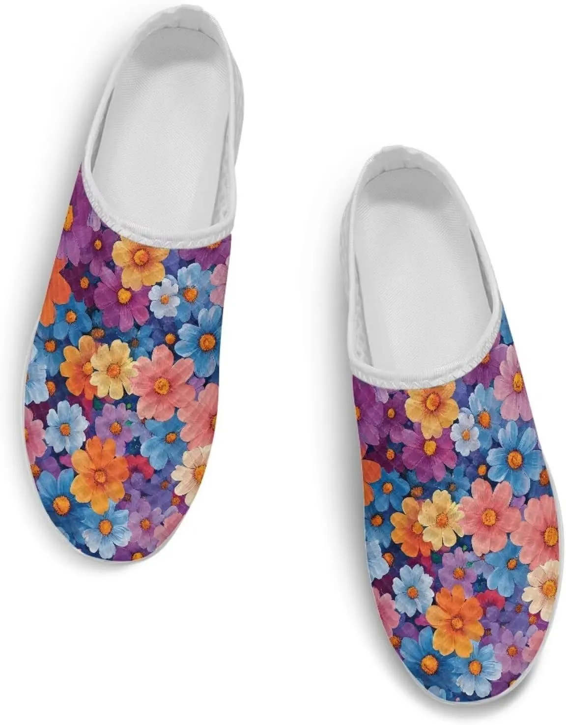 Backless Mesh Slip-On Mule Shoes for Women - Light, Comfort, Non-Slip, Easy Wear for Walking, Camping