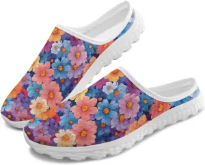 Backless Mesh Slip-On Mule Shoes for Women - Light, Comfort, Non-Slip, Easy Wear for Walking, Camping