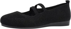 Black Flats for Women Dressy Ballet Flat Shoes Business Casual Loafers Flat Dress Shoes Comfortable Office Shoe