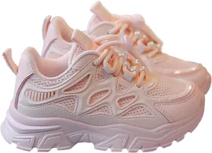 Boys Girls Sneakers Lace up Kids Walking Running Shoes Non Slip Lightweight Athletic Tennis School Daily Sports Shoes for Little Big Kid