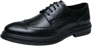 Casual Office Shoes for Men Men Business Formal Shoes Faux Patent Leather Oxford Dress Shoes Men's Oxford Casual Shoes Mens Black Classic Comfortable Fashion Shoes Leather Shoes