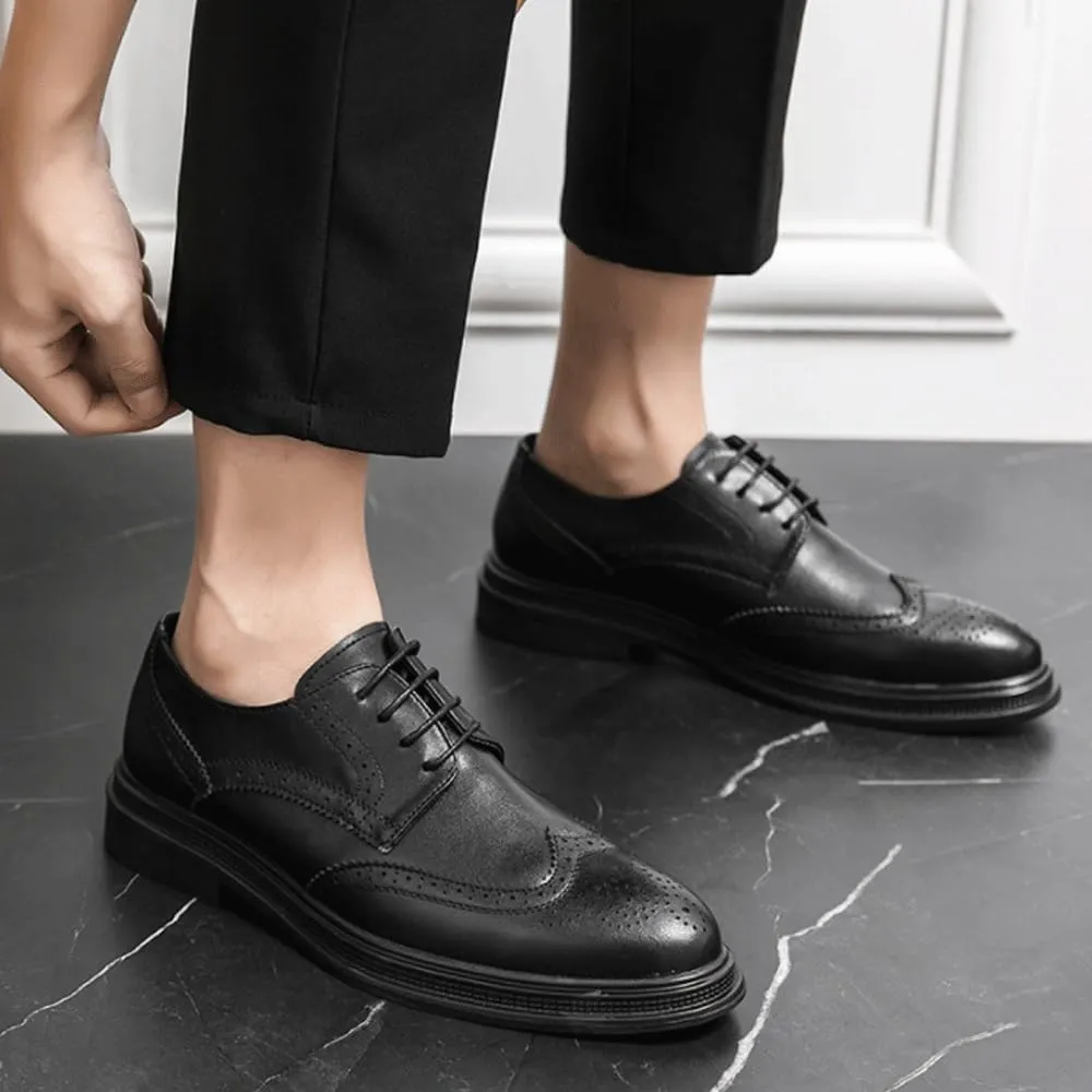 Casual Office Shoes for Men Men Business Formal Shoes Faux Patent Leather Oxford Dress Shoes Men's Oxford Casual Shoes Mens Black Classic Comfortable Fashion Shoes Leather Shoes