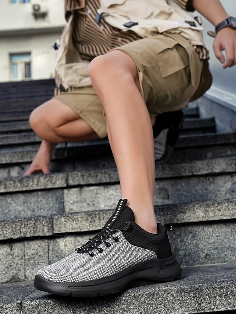 Casual Sneakers Mens Running Shoes Walking Shoes Lightweight Breathable Thick Bottom Slip Resistant Large Popular Casual School Commute Daily Wear