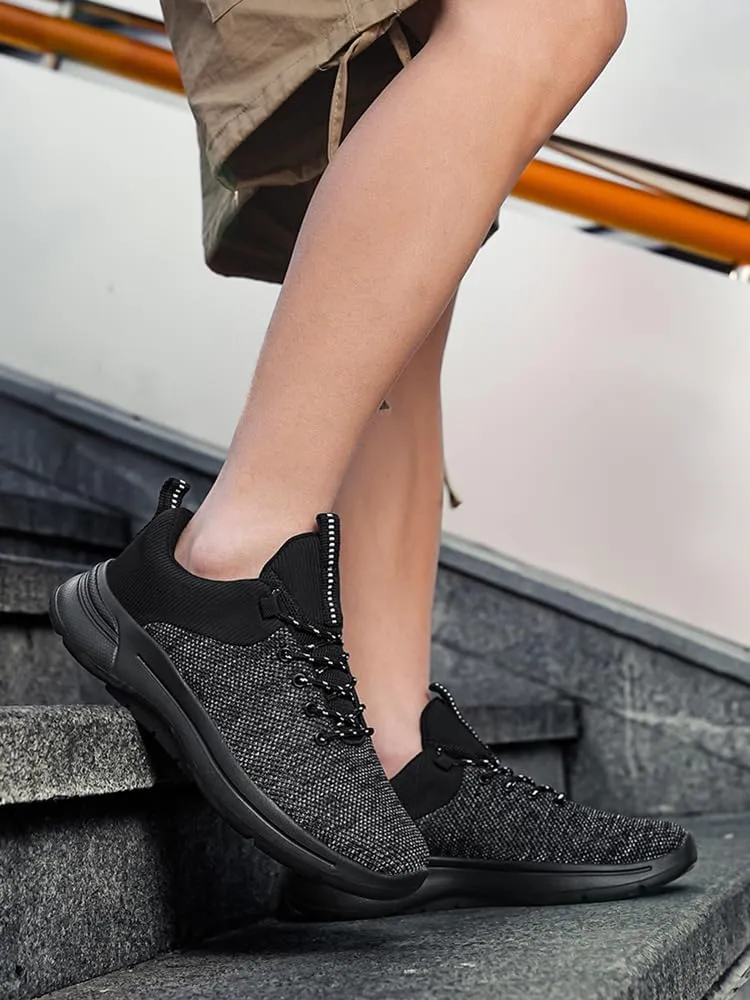 Casual Sneakers Mens Running Shoes Walking Shoes Lightweight Breathable Thick Bottom Slip Resistant Large Popular Casual School Commute Daily Wear