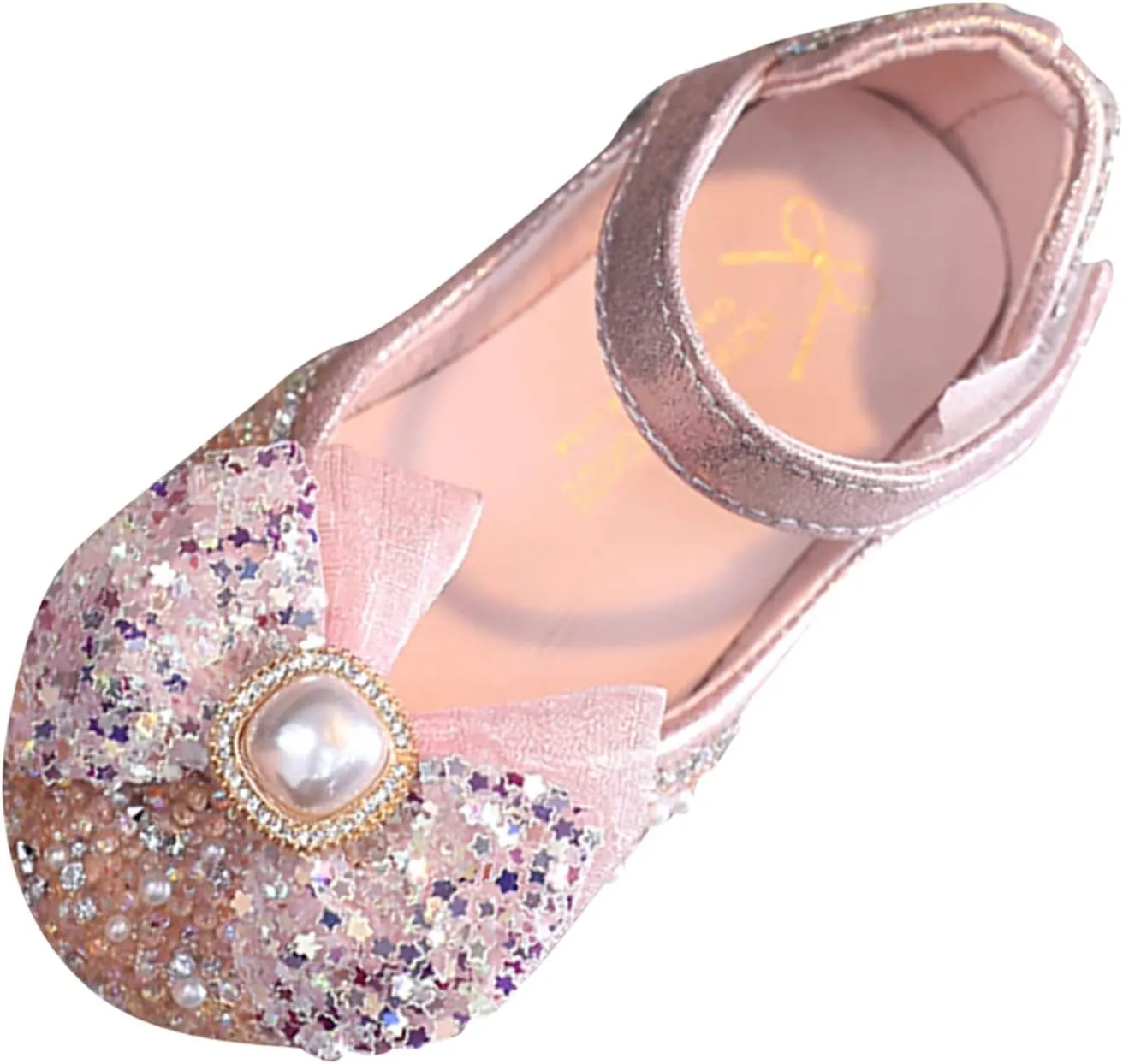 Children Shoes Fashion Flat Bottom Princess Shoes with Diamond Single Shoe Performance Shoes Size 4 Toddler Girl Shoes (Red, 5-5.5 Years Little Child)