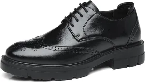 Classic Men's Leather Dress Shoes Formal Business Oxford Shoes for Men Casual Tuxedo Shoes for Men