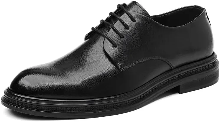 Classic Men's Leather Dress Shoes Mens Formal Lace-up Oxford for Men Business Wedding Tuxedo Shoes