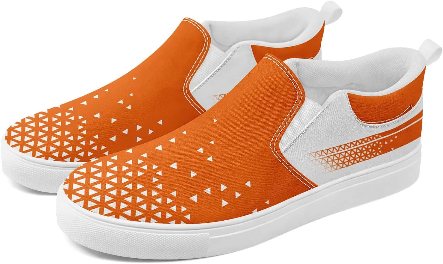 Custom Corporate Casual Slip-On Shoes for Men Women Print Company Name Logo Easy Wear Comfort Canvas Walking Sneaker