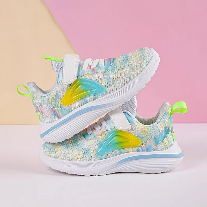 DHOVOR Girls Running Shoes Athletic Fashion Sneakers Lightweight Tennis Walking Basketball Shoes for Girls(Little Kid/Big Kid)