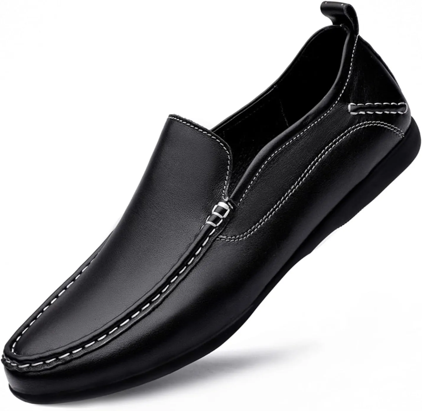 Dress Shoes for Men Large Size Genuine Leather Loafers for Men Comfortable Casual Driving Moccasins Stylish Footwear for All Occasions