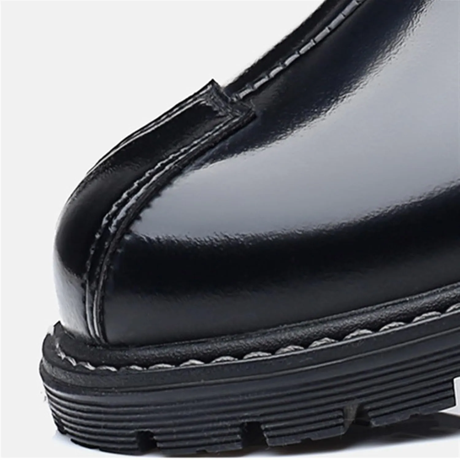 Dress Shoes for Men Men's Casual Loafers Comfortable Thick-Soled Moccasins for Spring Work and Everyday Wear