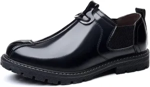 Dress Shoes for Men Men's Casual Loafers Comfortable Thick-Soled Moccasins for Spring Work and Everyday Wear
