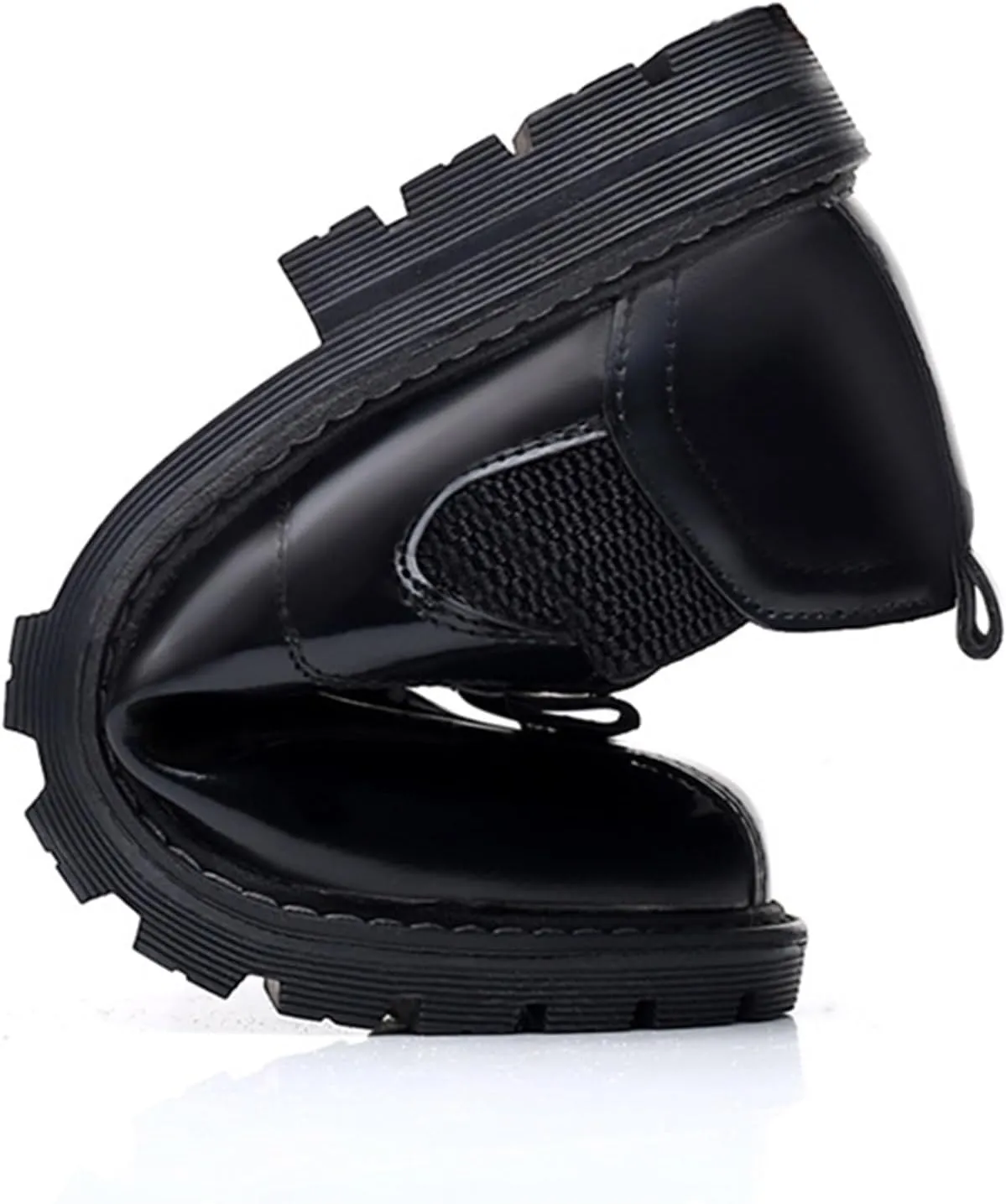Dress Shoes for Men Men's Casual Loafers Comfortable Thick-Soled Moccasins for Spring Work and Everyday Wear