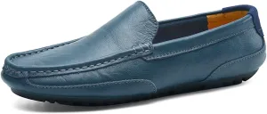 Dress Shoes for Men Men's Genuine Leather Casual Loafers Winter Warm Fur Driving Shoes