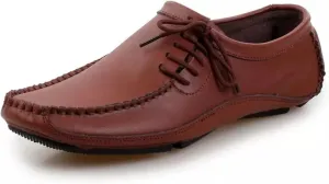 Dress Shoes for Men Men's Leather Loafers Casual Lace-Up Moccasins for Comfortable Everyday Wear