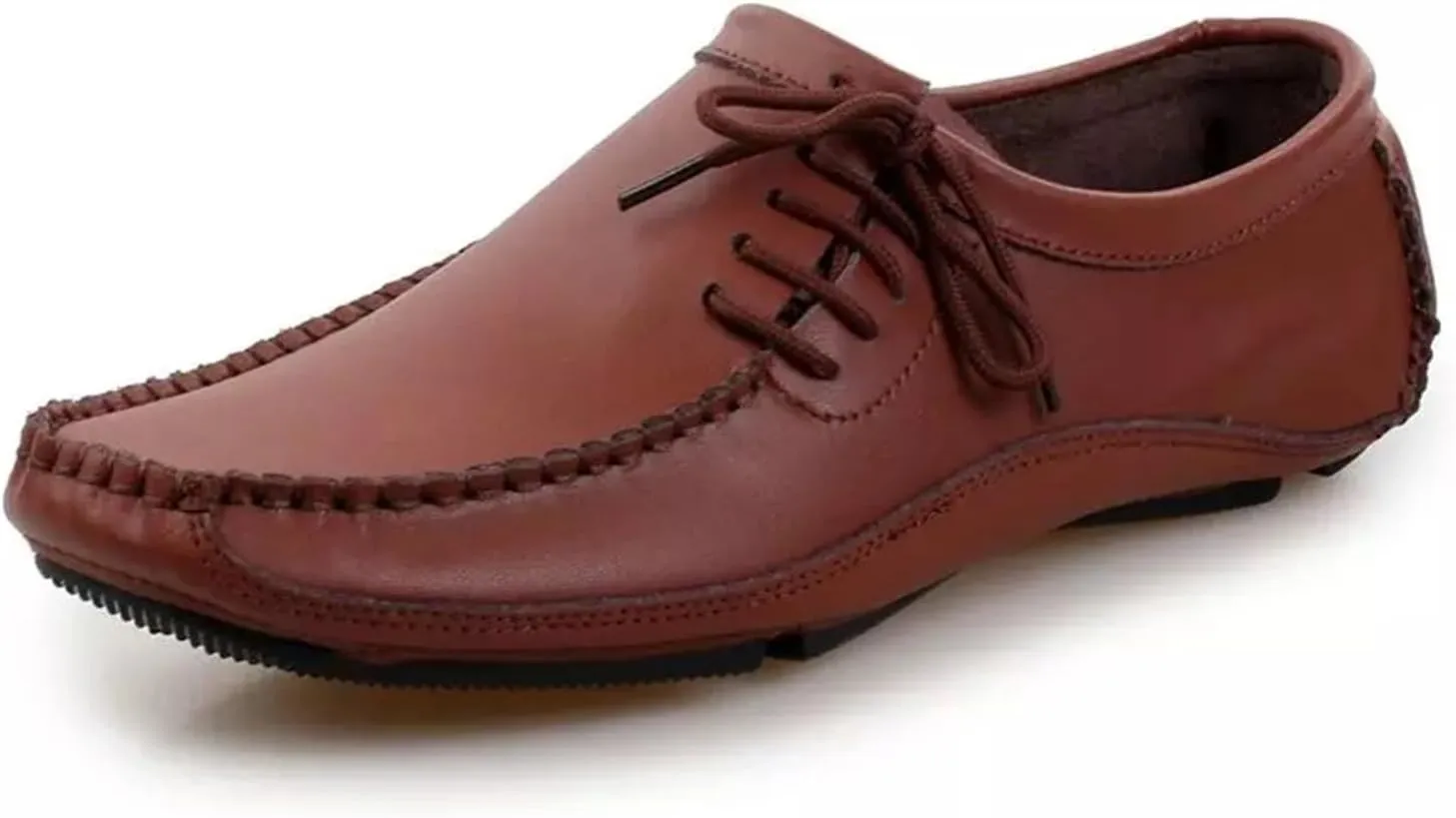 Dress Shoes for Men Men's Leather Loafers Casual Lace-Up Moccasins for Comfortable Everyday Wear