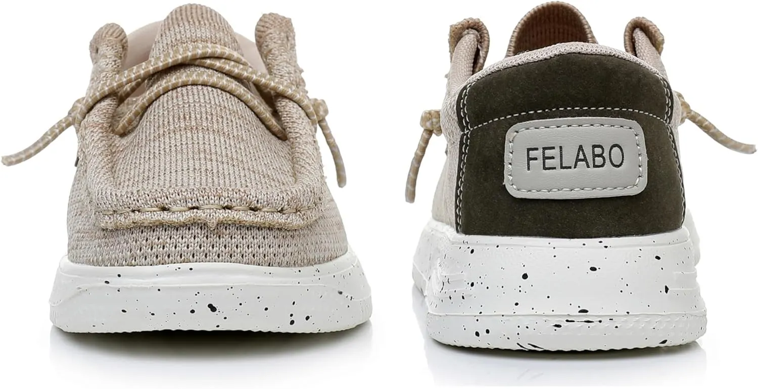 Felabo Boys & Girls Slip-On Loafers  Lightweight, Breathable & Comfortable Casual Shoes, Easy Wear (Toddler/Little Kid/Big Kid)