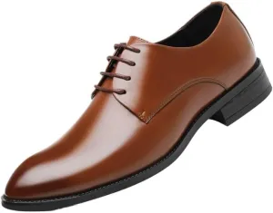 Formal Social Shoe Mens Soft Patent Leather Business Men Dress Shoes Lace-up Leather Shoes for Men Male Oxfords Men's Comfortable Oxford Shoes