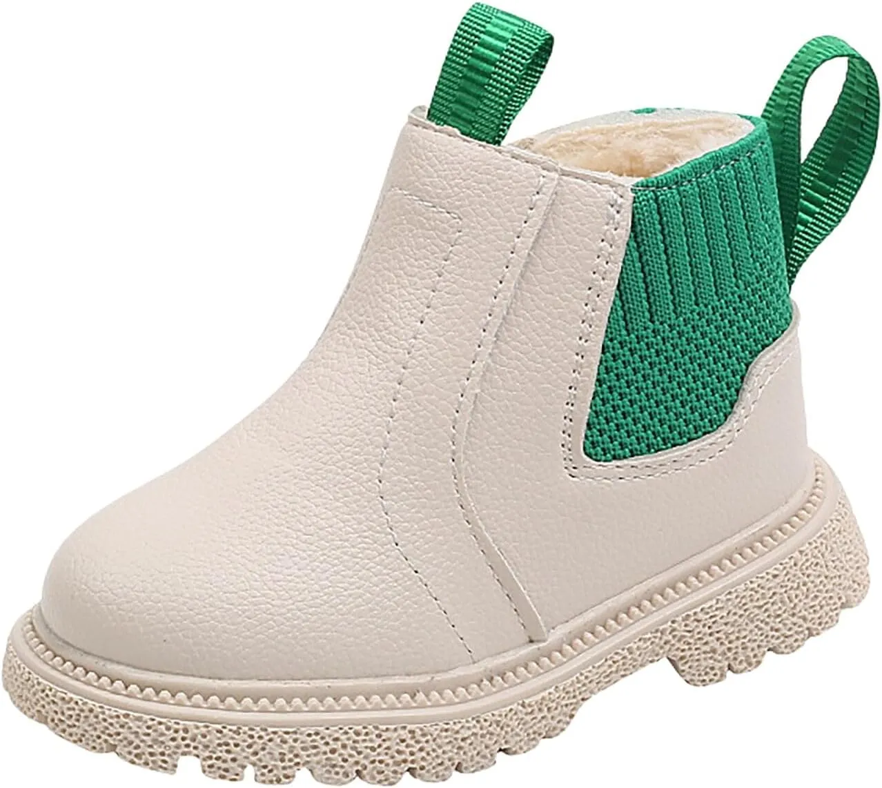 Gilrs Combat Boots Platform Chunky Heel Boots Lug Sole Unisex-Child Lace up Non-Slip Short Boots Winter Snow Boots