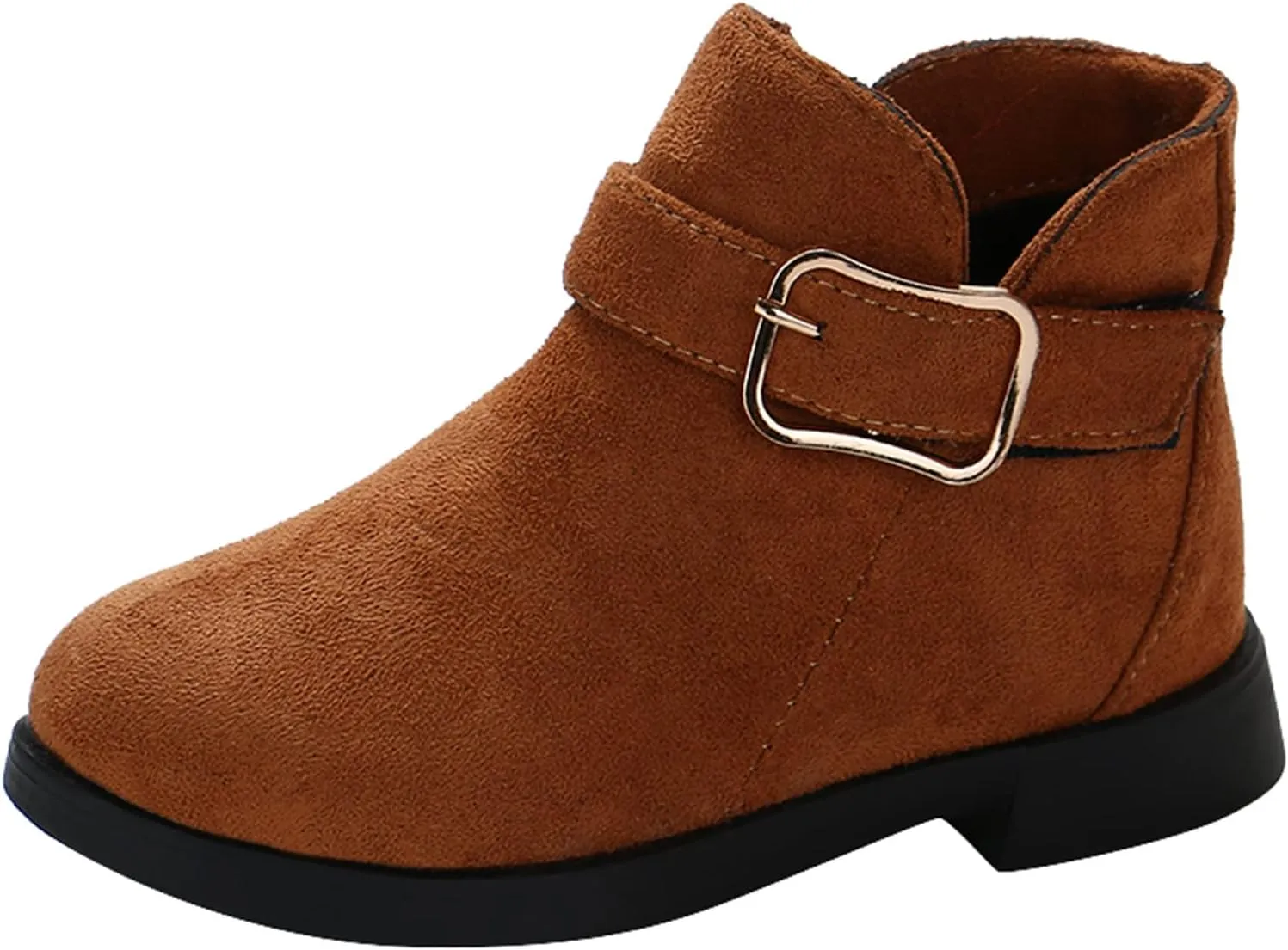 Girl's Ankle Boots Side Zipper Comfort Short Booties Low Heel Short Dress Boots Casual Walking Shoes Little Big Kid