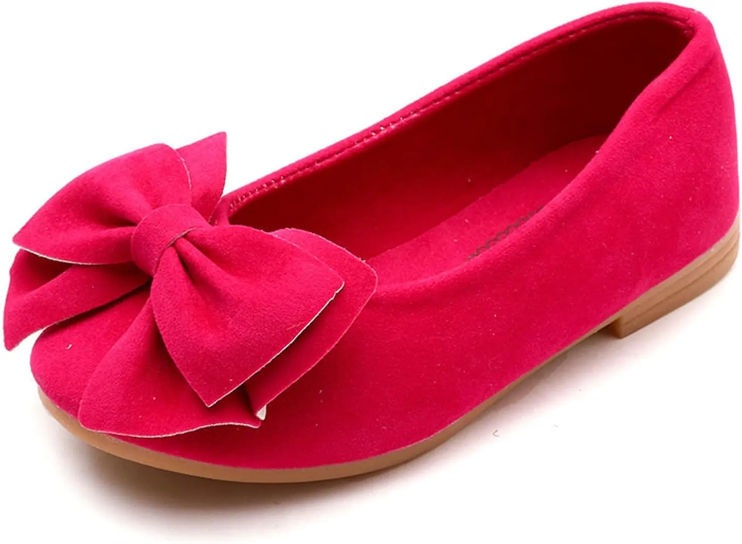 Girls' Flats Single Shoes Bowknot Non Slip Princess Shoes Single Shoes Cute Fashion Performance Outdoor Shoes