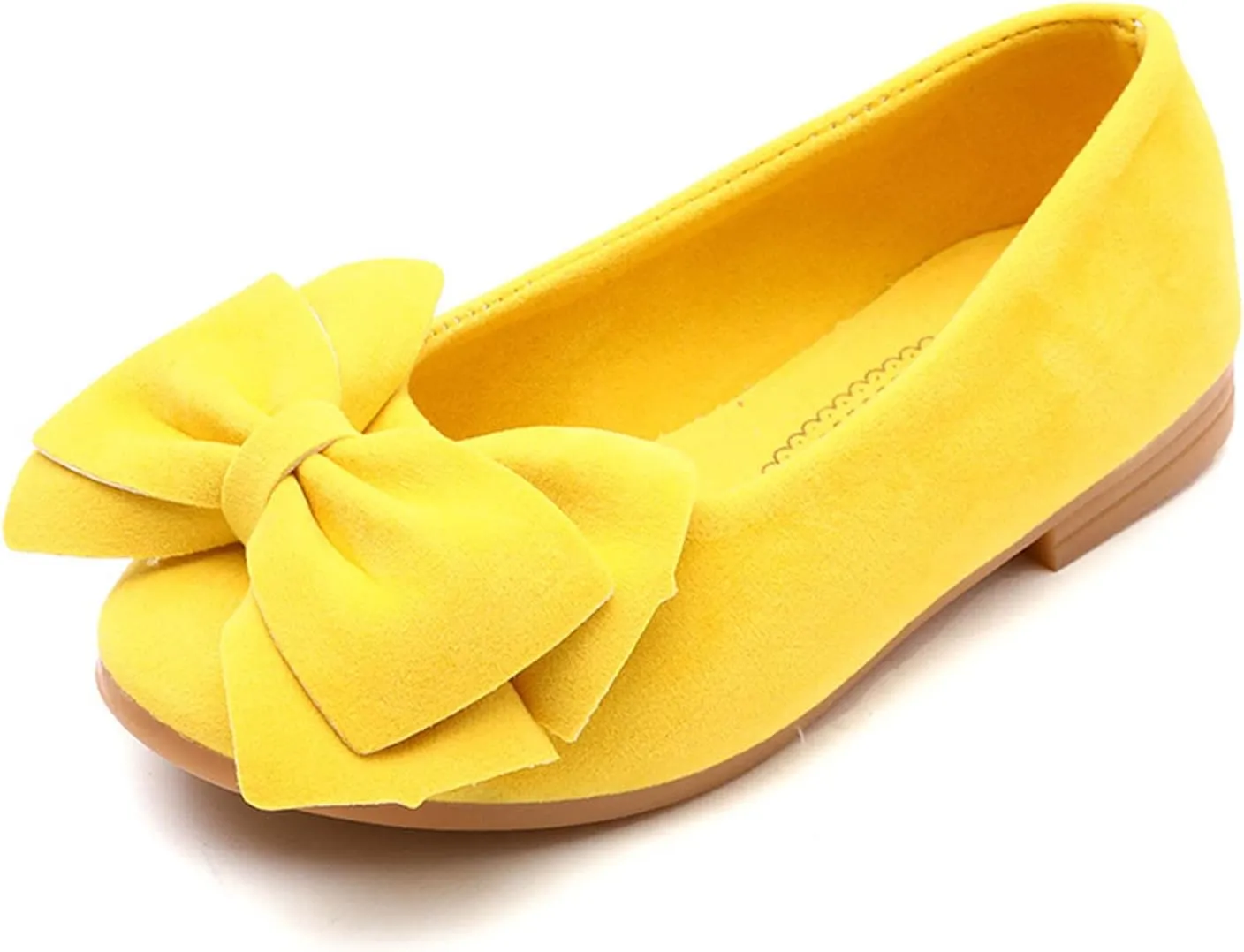 Girls' Flats Single Shoes Bowknot Non Slip Princess Shoes Single Shoes Cute Fashion Performance Outdoor Shoes