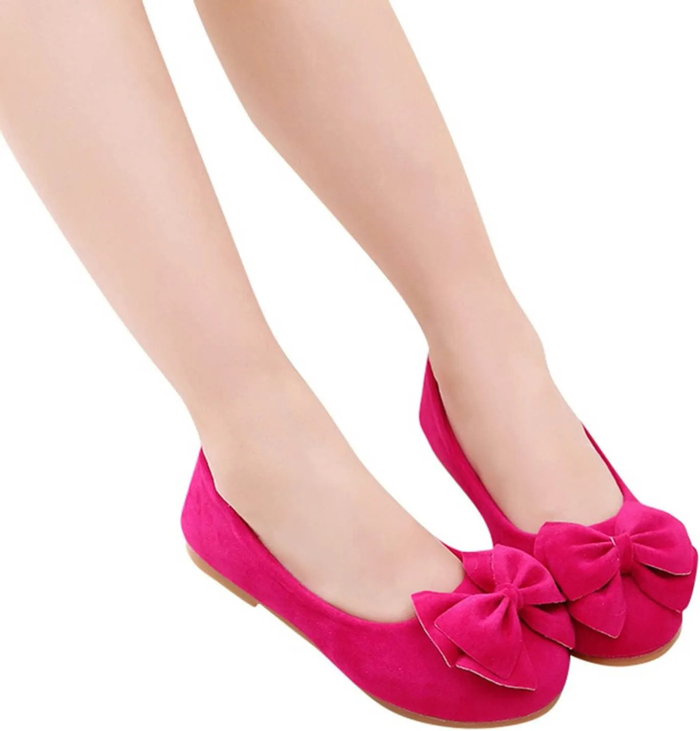 Girls' Flats Single Shoes Bowknot Non Slip Princess Shoes Single Shoes Cute Fashion Performance Outdoor Shoes