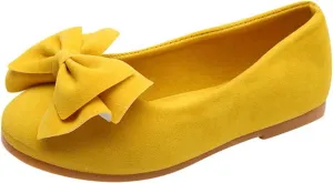 Girls' Flats Single Shoes Bowknot Non Slip Princess Shoes Single Shoes Cute Fashion Performance Outdoor Shoes