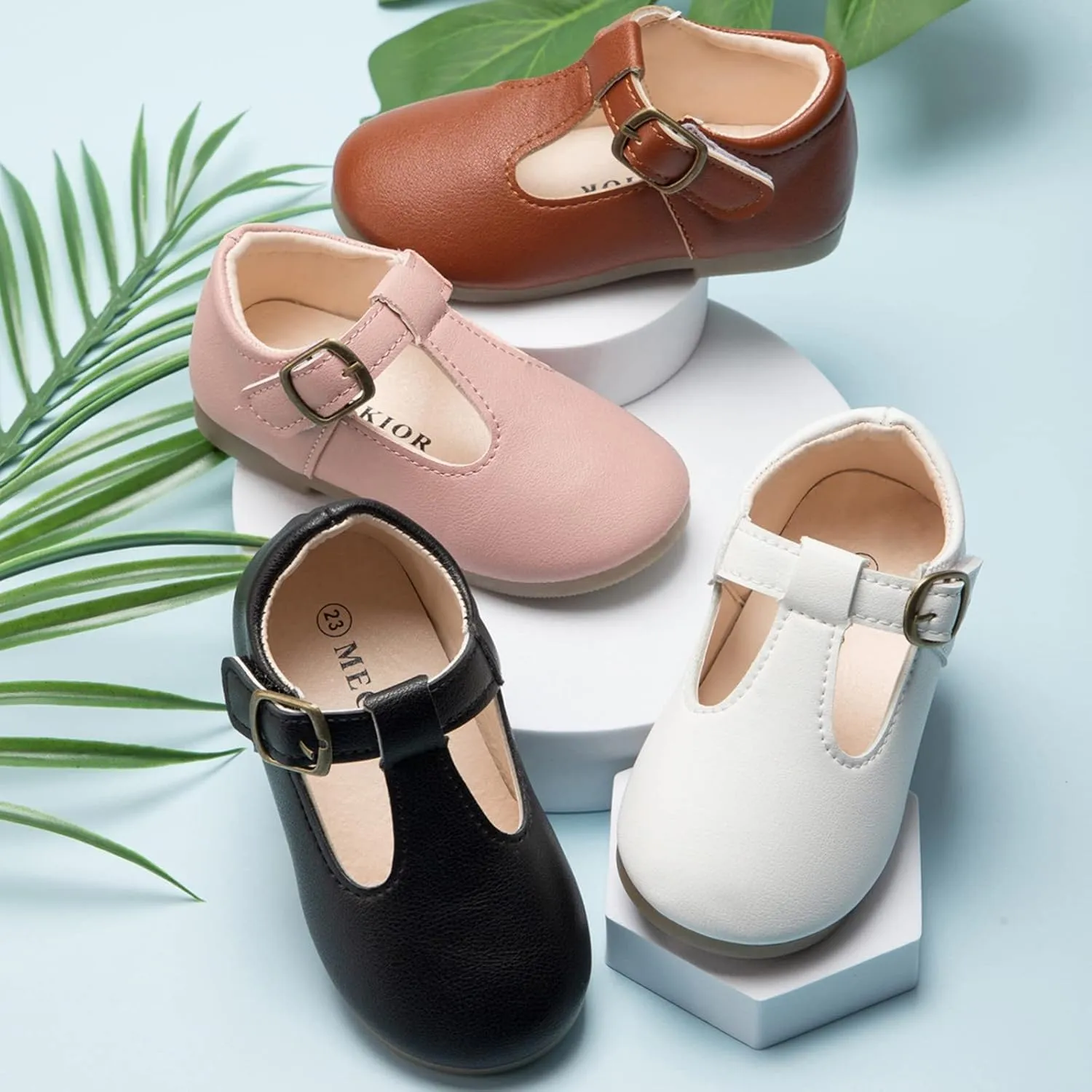 Girls Mary Jane Dress Flat Shoes School niform T-Strap Ballet Flat Toddler Little Kid Performance Shoes Toddler Girl