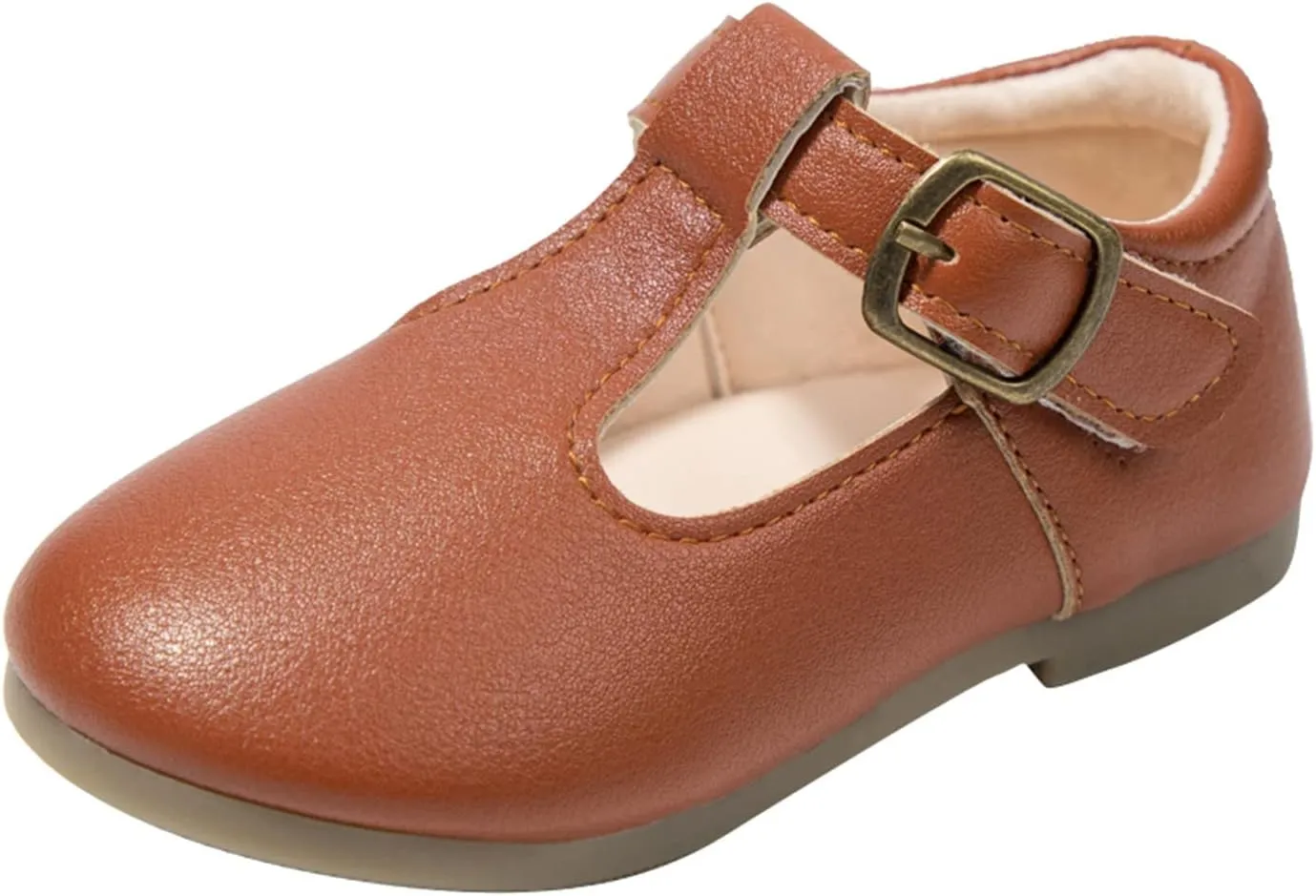 Girls Mary Jane Dress Flat Shoes School niform T-Strap Ballet Flat Toddler Little Kid Performance Shoes Toddler Girl