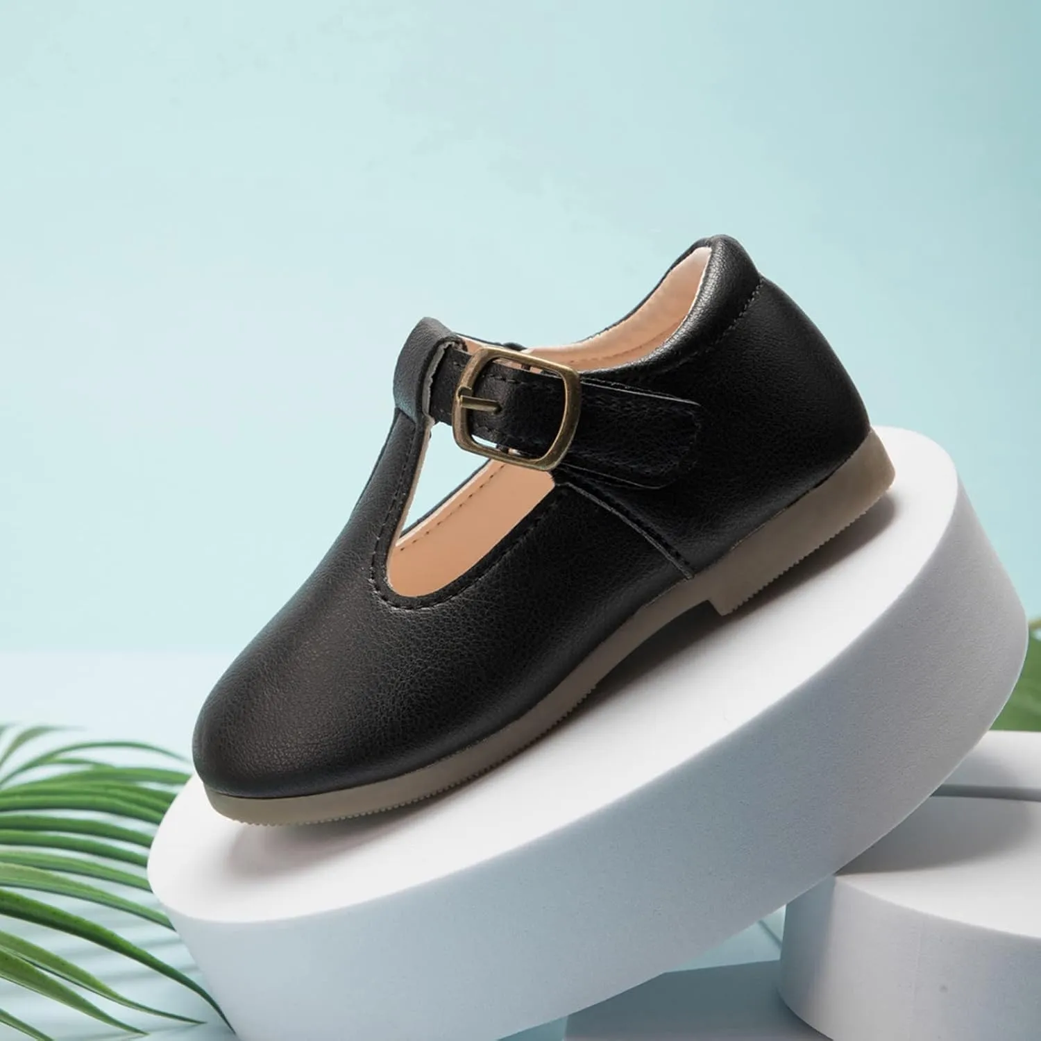 Girls Mary Jane Dress Flat Shoes School niform T-Strap Ballet Flat Toddler Little Kid Performance Shoes Toddler Girl