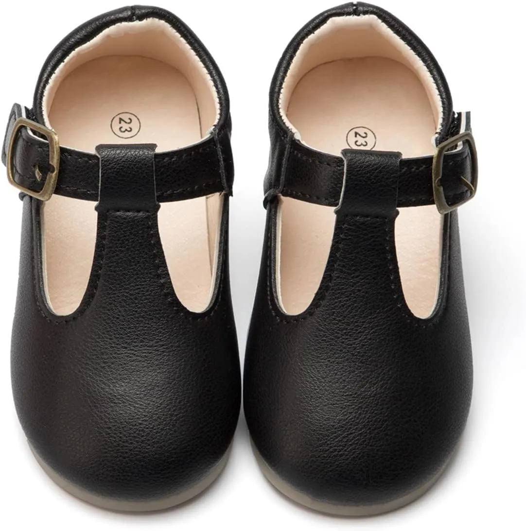 Girls Mary Jane Dress Flat Shoes School niform T-Strap Ballet Flat Toddler Little Kid Performance Shoes Toddler Girl