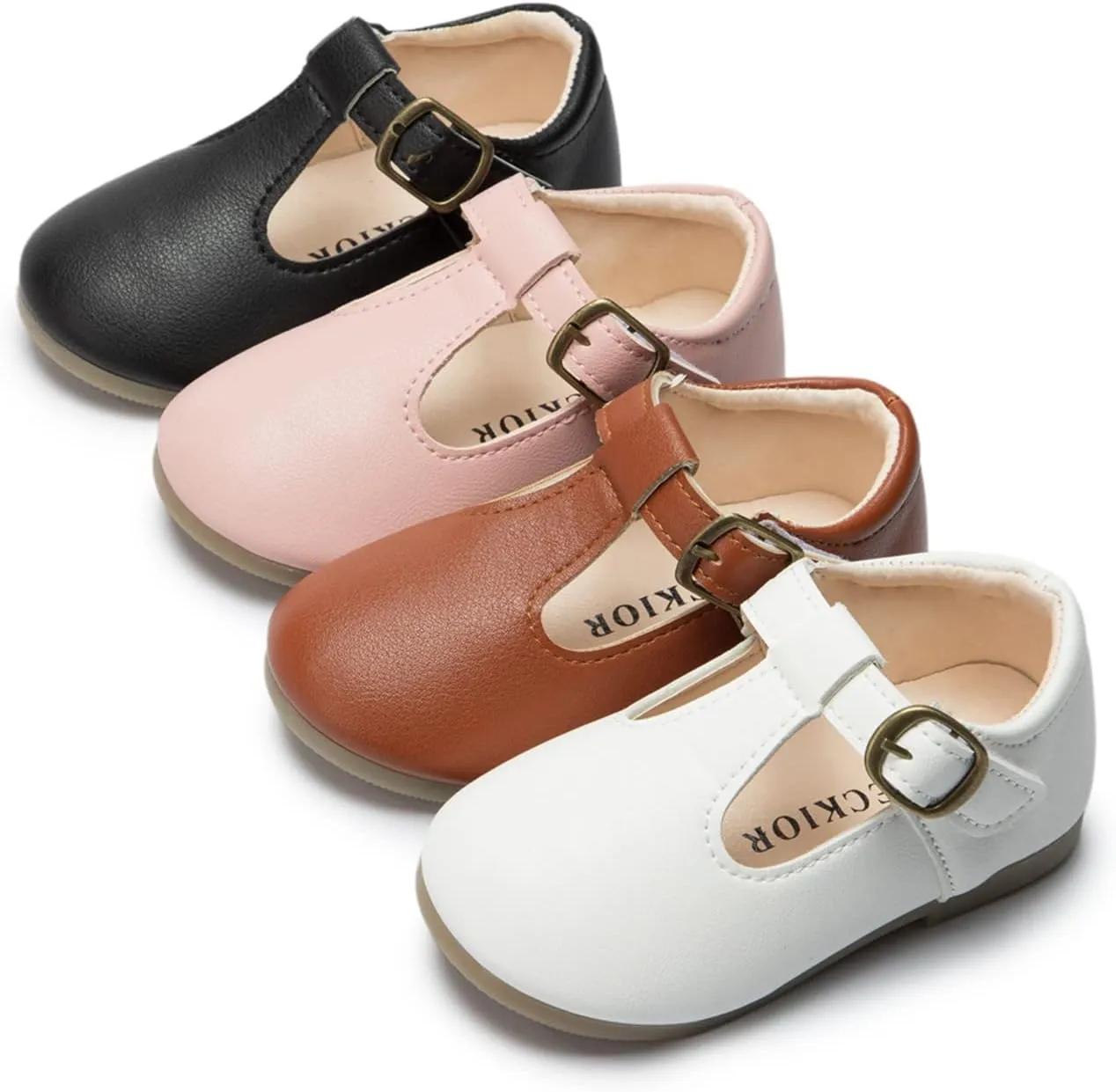 Girls Mary Jane Dress Flat Shoes School niform T-Strap Ballet Flat Toddler Little Kid Performance Shoes Toddler Girl