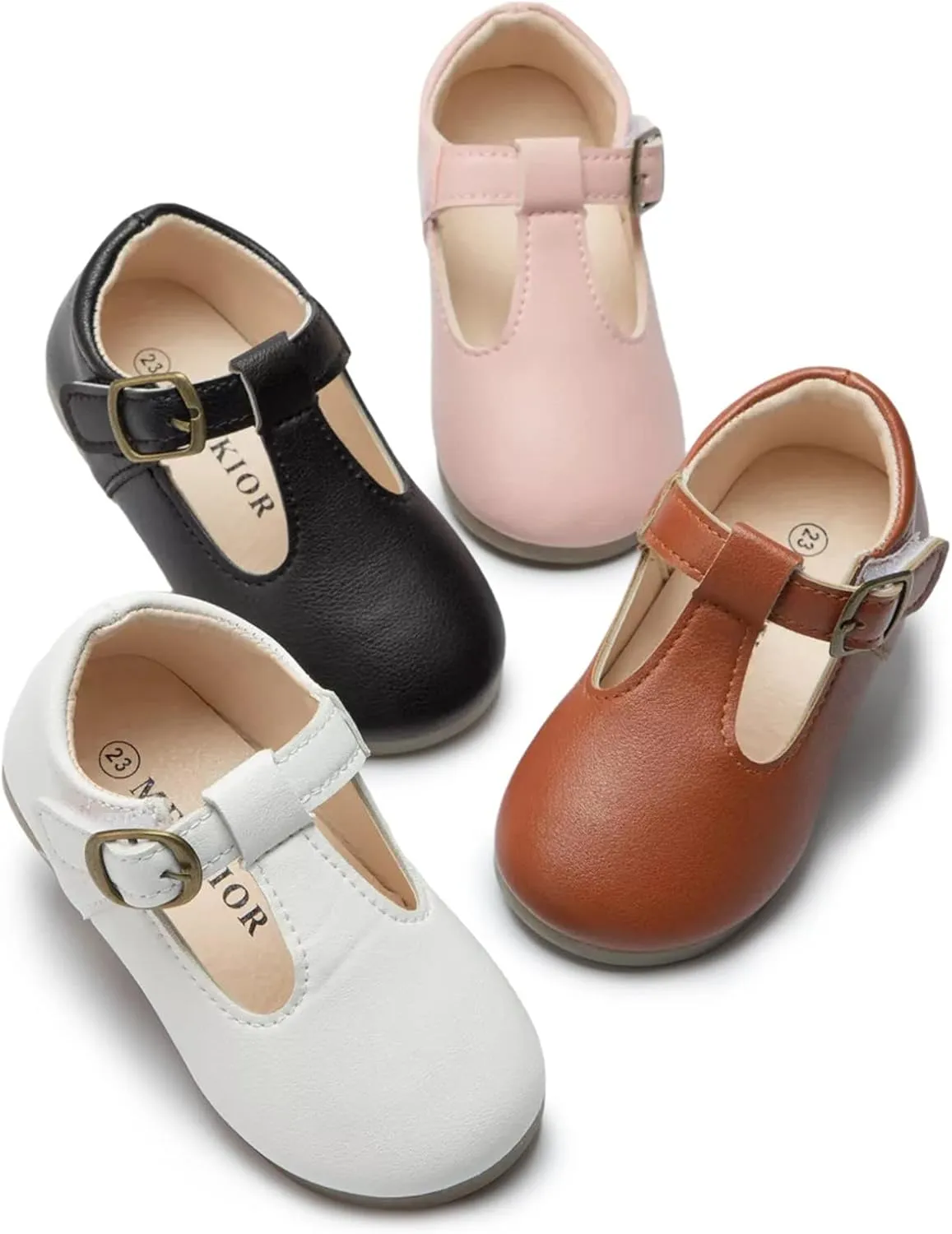 Girls Mary Jane Dress Flat Shoes School niform T-Strap Ballet Flat Toddler Little Kid Performance Shoes Toddler Girl