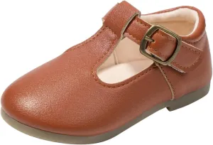 Girls Mary Jane Dress Flat Shoes School niform T-Strap Ballet Flat Toddler Little Kid Performance Shoes Toddler Girl