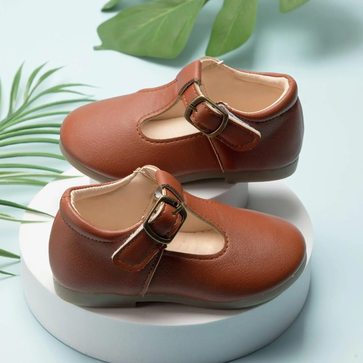 Girls Mary Jane Dress Flat Shoes School niform T-Strap Ballet Flat Toddler Little Kid Performance Shoes Toddler Girl