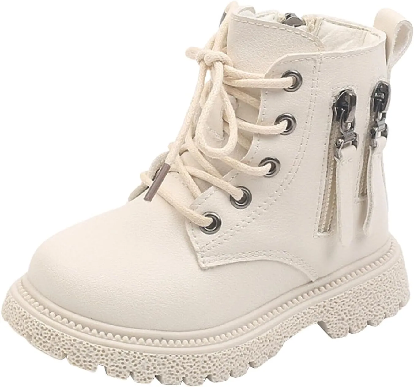 Kids Ankle Boots Boys Girls PU Leather Warm Hiking Snow Boots Girls Ankle Boots Size 2 3 4 5 6 7 8