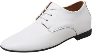Luxury Men's Shoes Men's Comfort Orthopedic Dress Shoes Oxford Quality Patent Leather White Wedding Black Leather Soft Man Dress Formal Shoe Male