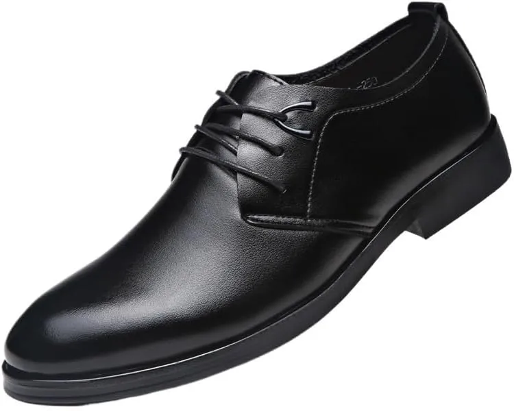 Man Patent Leather Fashion Retro Leather Shoes Half Brogue Men's Lace-Up Dress Business Shoe Men Party Wedding Oxfords