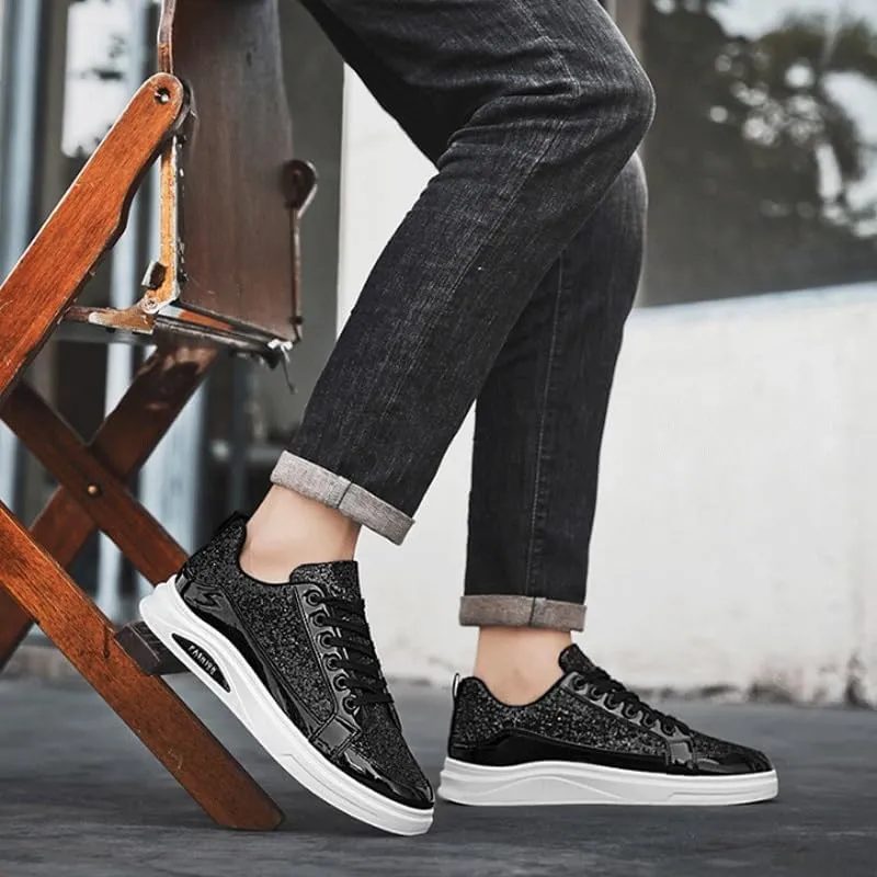 Men Shiny Faux Leather Formal Oxfords Shoes Business Casual Dress Oxford Walking Shoes Comfortable Lightweight Soft Sole