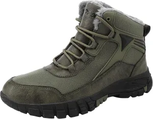 Men Snow Boots Fashionable New Pattern Simple Solid Color Autumn and Winter Thickened Warm Snow Shoes for Men Size 12