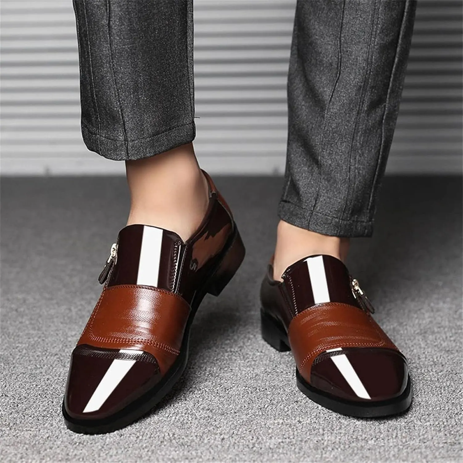 Mens Business Casual Comfort Shoes Classical Style Men's Breathable Hollow Business Men's Dress Shoes Size 11 Black