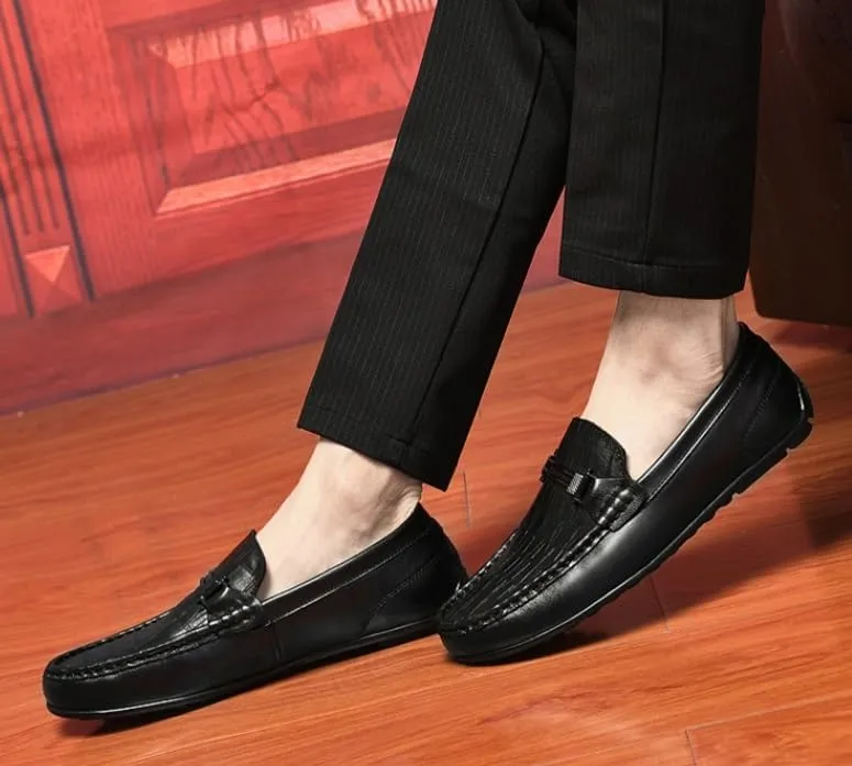 Men's Business Derby Shoes Men Flexural Leather Fashion Dress Sneakers Modern Classic Slip On Oxfords for Men
