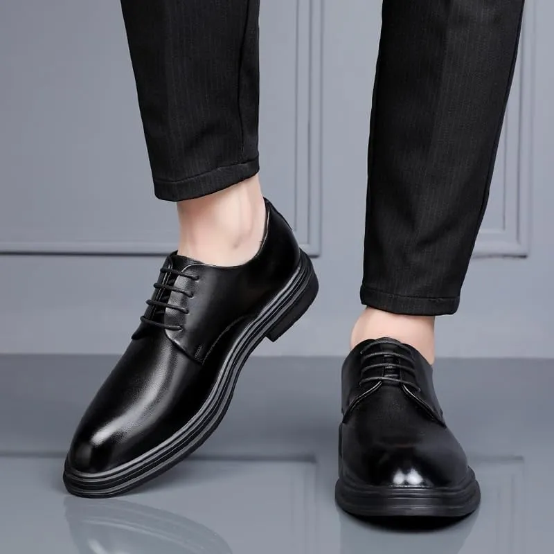 Men's Business Derby Shoes Mens Lace-up Patent Leather Tuxedo Shoes Lace-Up Lightweight Casual Walking Shoes for Men(8)