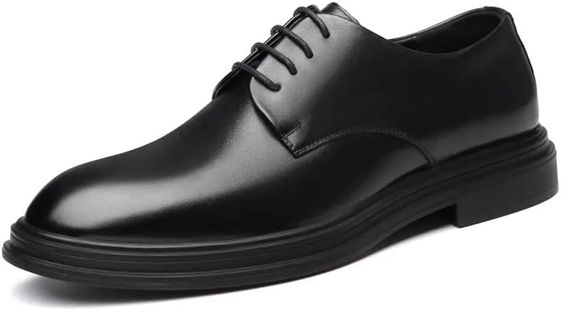 Men's Business Derby Shoes Mens Lace-up Patent Leather Tuxedo Shoes Lace-Up Lightweight Casual Walking Shoes for Men(8)