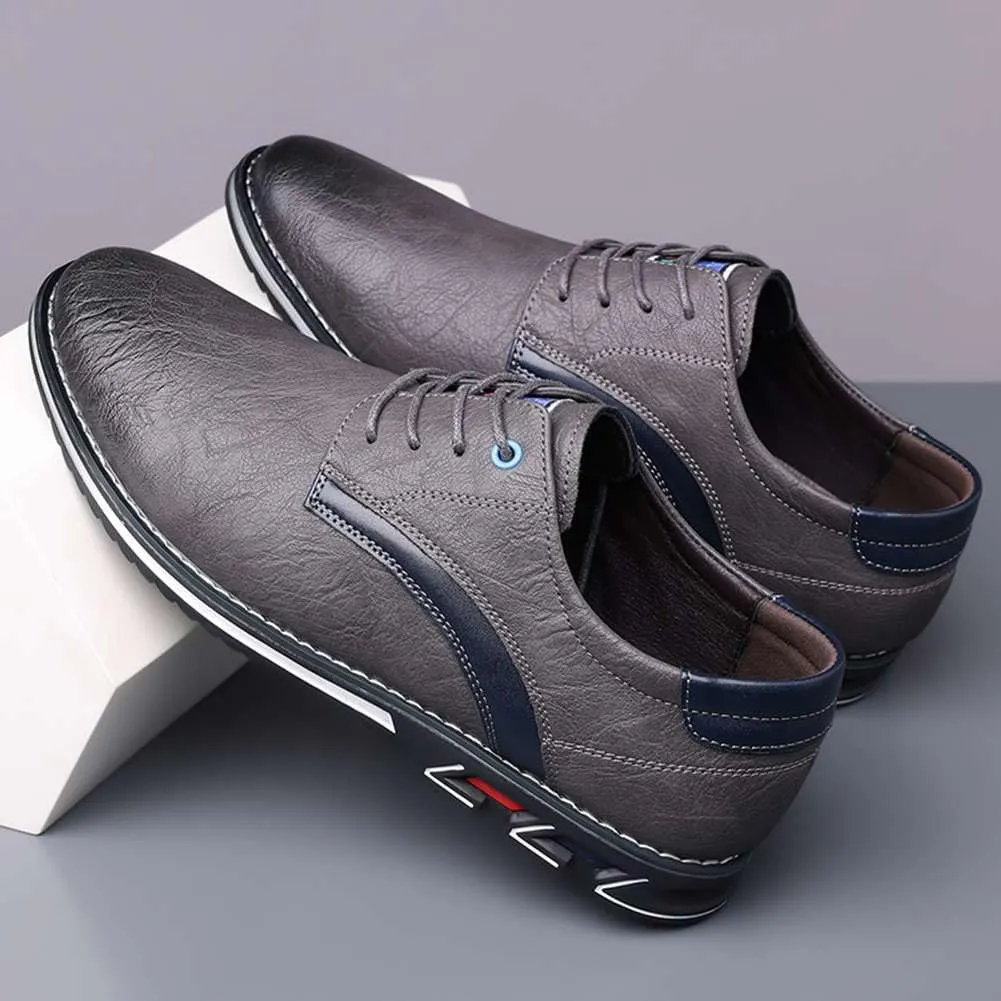 Men's Business Office Oxford Shoes Plus Size Leather Fashion Dress Sneakers Comfort Walking Driving Shoes
