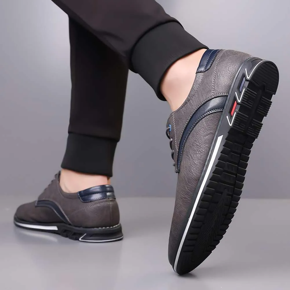 Men's Business Office Oxford Shoes Plus Size Leather Fashion Dress Sneakers Comfort Walking Driving Shoes
