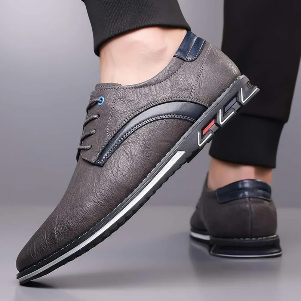 Men's Business Office Oxford Shoes Plus Size Leather Fashion Dress Sneakers Comfort Walking Driving Shoes