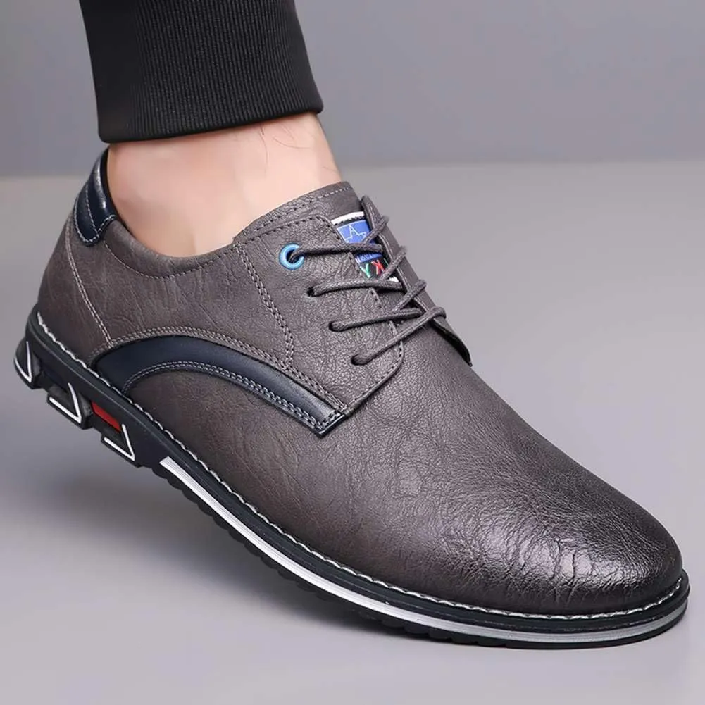 Men's Business Office Oxford Shoes Plus Size Leather Fashion Dress Sneakers Comfort Walking Driving Shoes